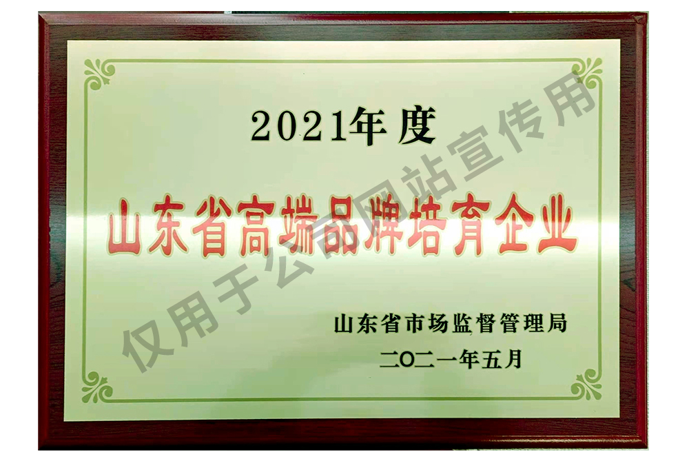 2021-年度山東省-高端品牌培育企業(yè)
